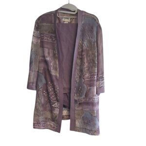 GIULIA Vintage Women's Suit Jacket w Pants Sz 16W Purple